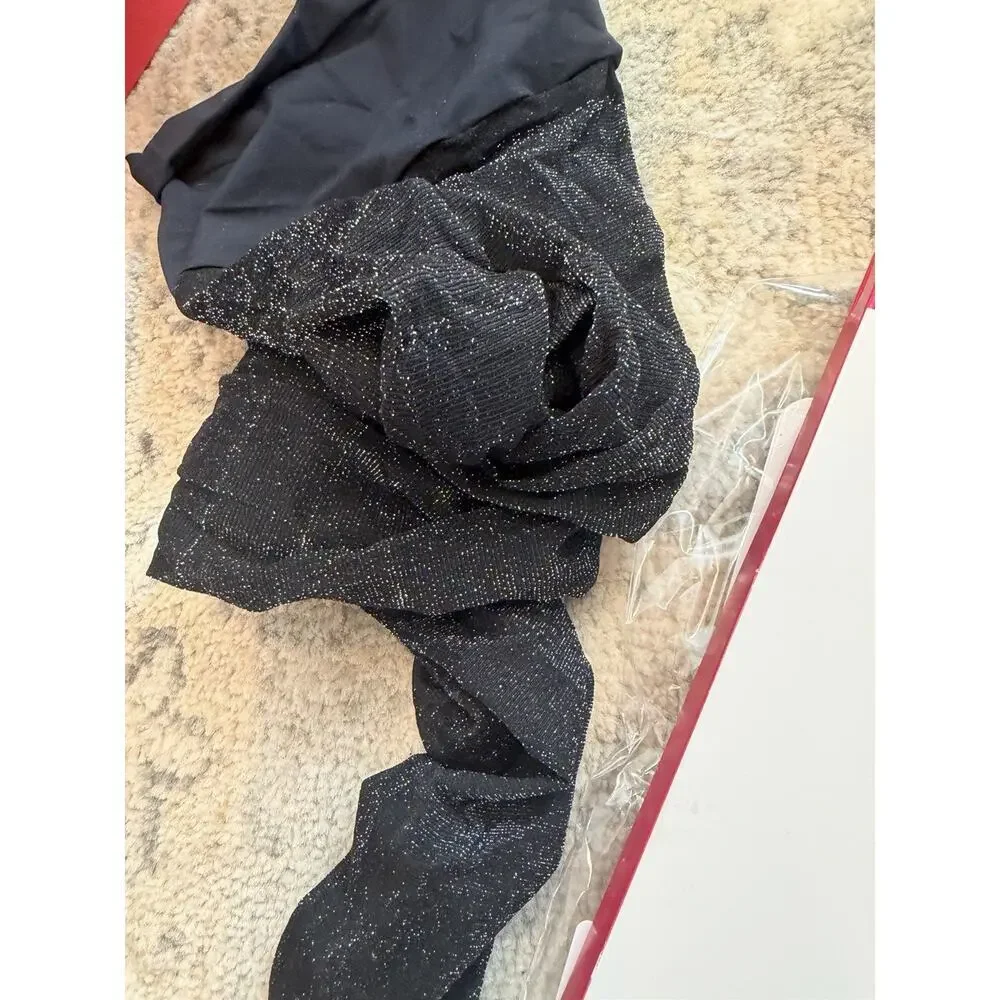 Commando The Glitter Sheer Tights Black Sz S $48 NIB NWT